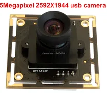 16mm lens 5MP 2592×1944 CMOS Aptina MI5100 Endoscope Free driver industrial usb camera /web camera usb 5mp for machine vision