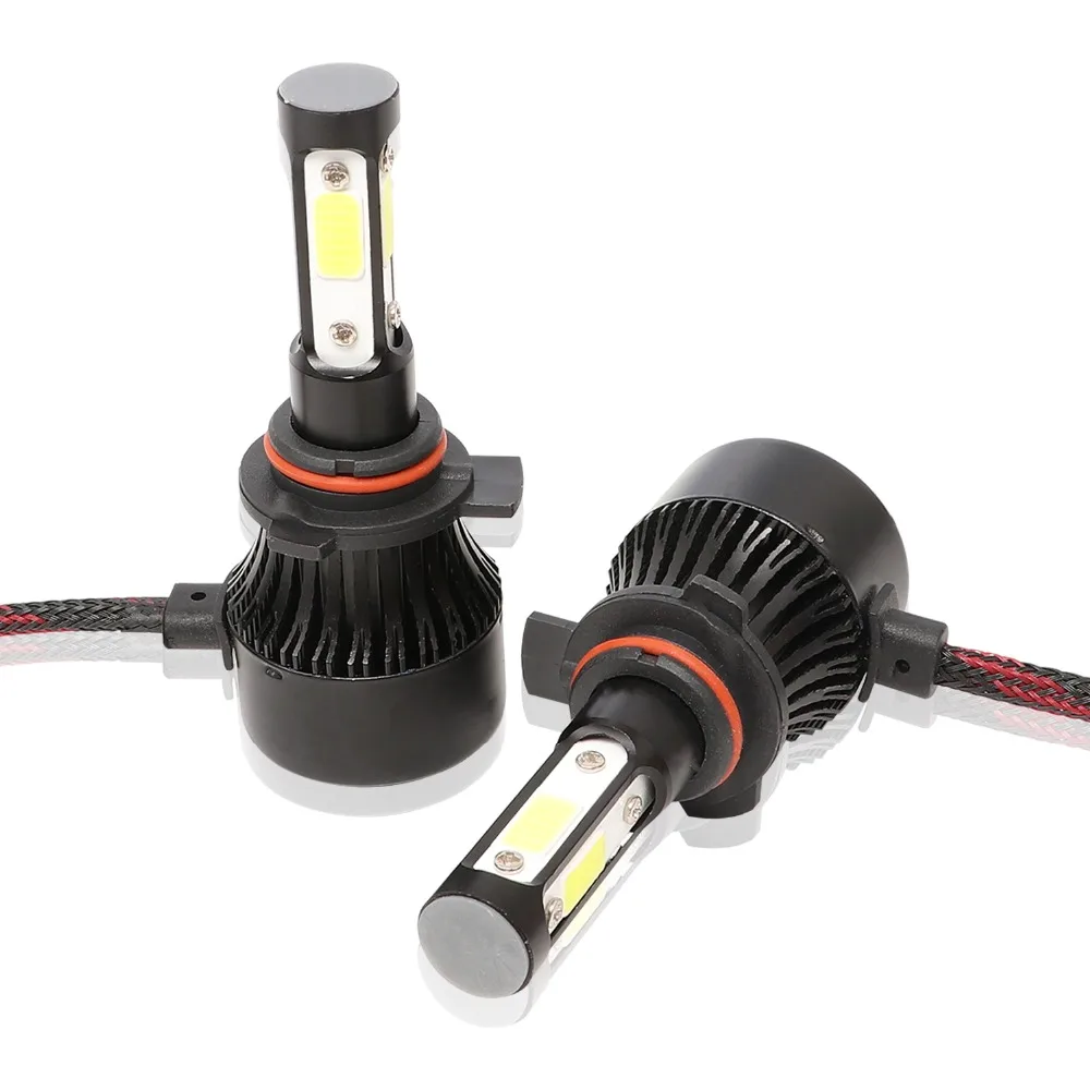 Aslent New 4 Side COB 100W 12000lm led H7 H4 Hi lo H11 9005 9006 9004 9007 Car LED Headlight Bulbs Auto Headlamp Light 12v 24v Aslent New 4 Side COB 100W 12000lm led H7 H4 Hi lo H11 9005 9006 9004 9007 Car LED Headlight Bulbs Auto Headlamp Light 12v 24v