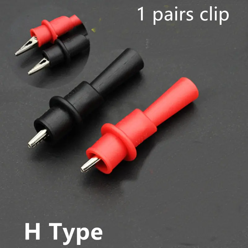 

1pair Alligator clips for IC SMT SMD 4mm banana plug Test Probes Multimeter pen