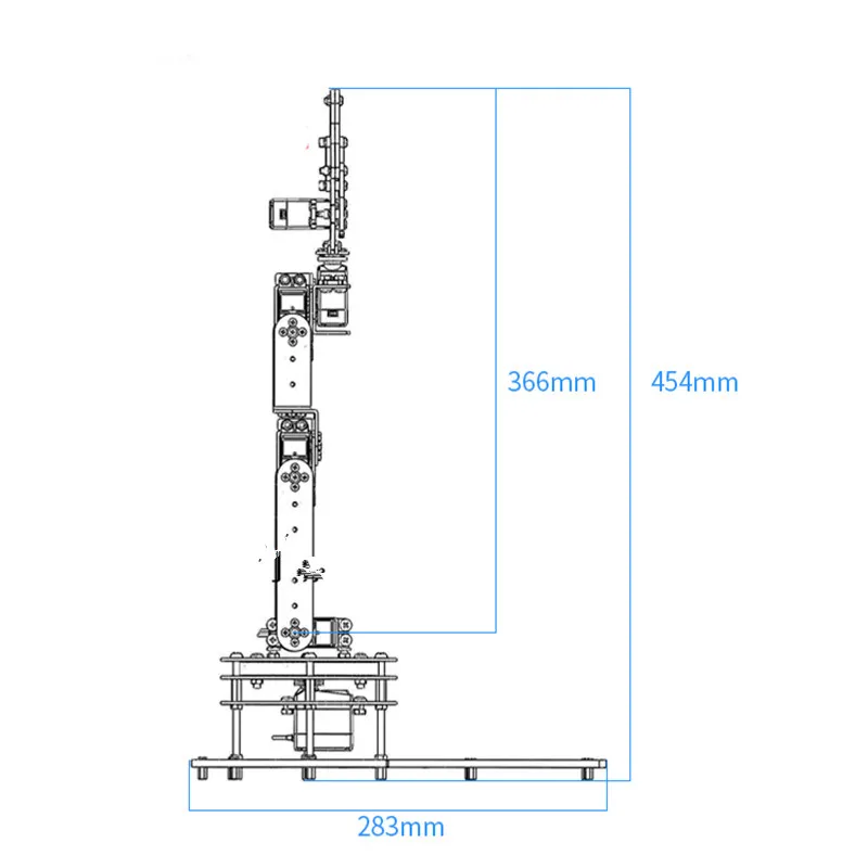 DIY 6DOF arm механический робот установочный комплект/светодиодный дисплей Arduino вторичного развития Серводвигатель пульт дистанционного управления образование