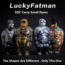 7 стилей LUCKYFATMAN Lucky Little Fat Dollar кукла Шестерня EDC маленькие предметы украшения, чтобы отправить другу подарок Luckyfatman