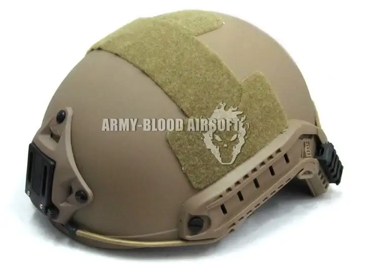 Быстрый баллистический шлем быстрого ответа Тактический шлем(MC FG AT TAN AOR1 Digital desot BK Woodland ATFG ACU - Цвет: TAN