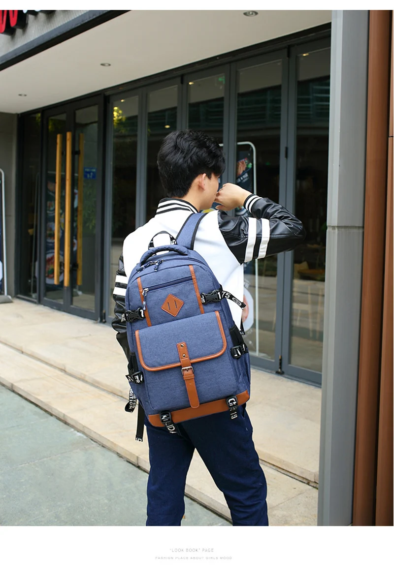 Мужской рюкзак с защитой от кражи, школьные сумки, многофункциональный Оксфордский повседневный рюкзак для ноутбука, водонепроницаемый рюкзак для путешествий, рюкзак для компьютера Mochila