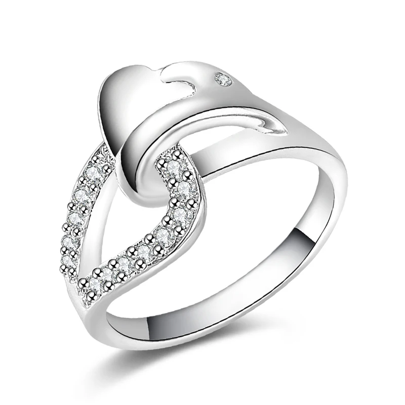 2016 Hot sell Chrismas gift Wholesale silver plated ring fashion jewelry,Three Kelp ring R67