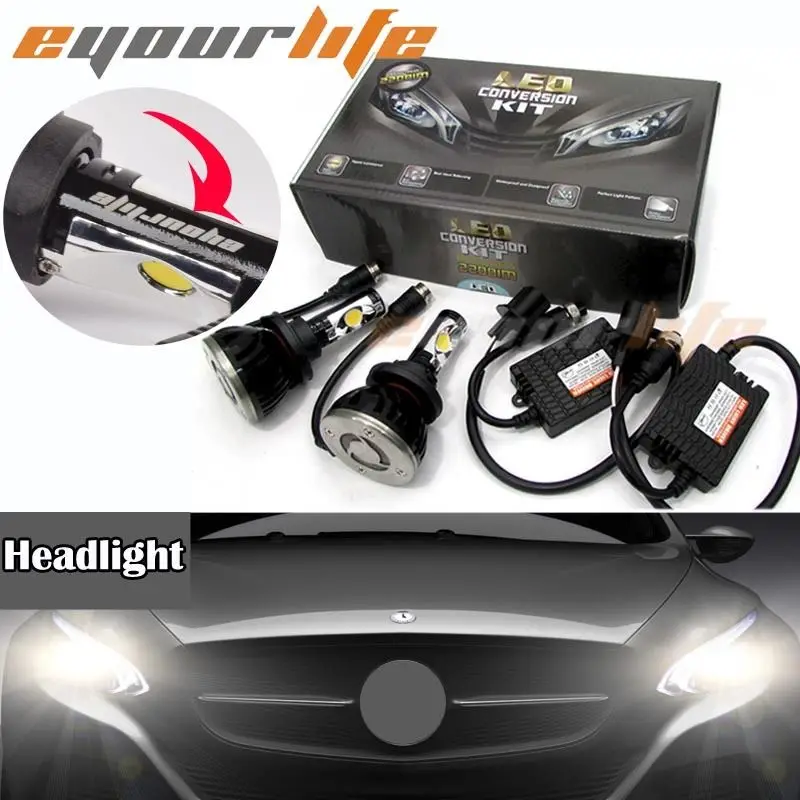 

Hot Eyourlife LED 5000K 9004 Replace HID Head Light Lamp Conversion Kit SUV