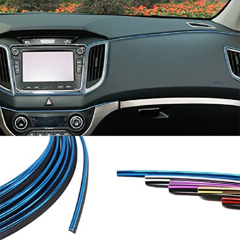 

5M Car-Styling Interior Decoration Strips Moulding Trim Dashboard Door Edge Universal For Cars Auto Accessories In car styling