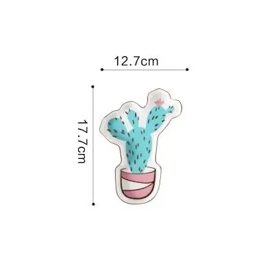 Милая позолоченная керамическая обеденная тарелка фруктовая десертная тарелка креативный поднос для хранения ювелирных изделий Фламинго кактус Арбуз Лимон N206 - Цвет: L   cactus