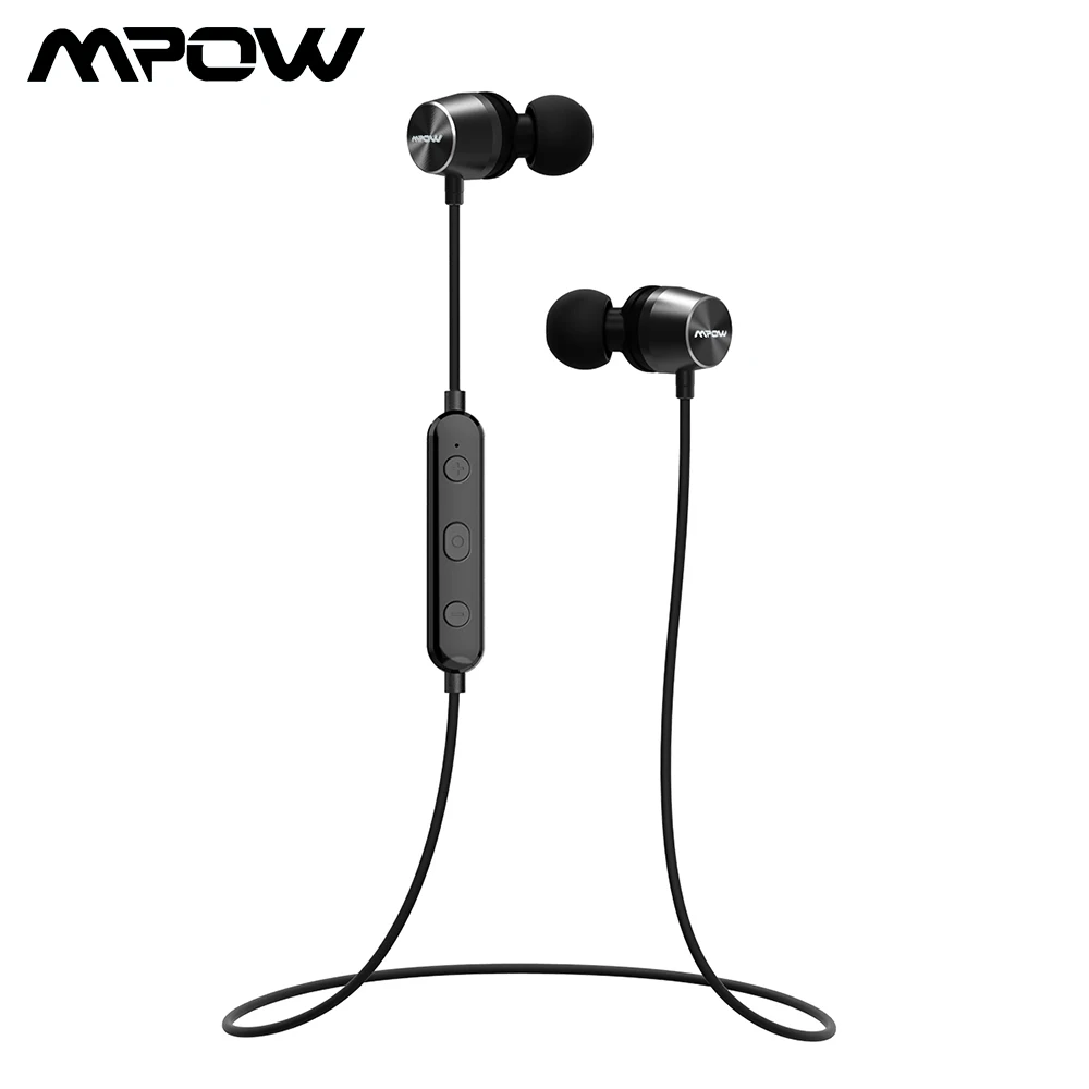 Mpow Bluetooth наушники IPX7 водонепроницаемые Беспроводные спортивные с магнитным