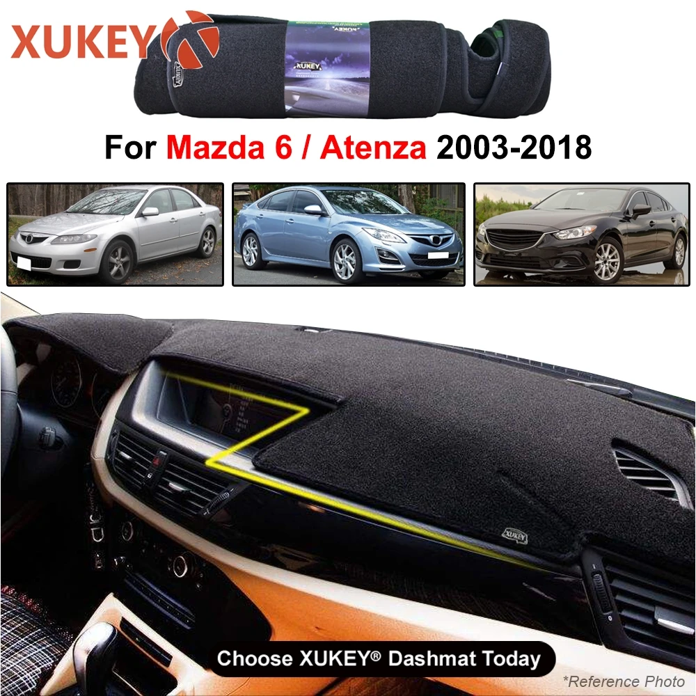 

For Mazda 6 GG GH GL Atenza 2003 - 2018 Car Dash Mat Dashmat Dashboard Cover Protective Sheet Carpet Styling 2006 2009 2014