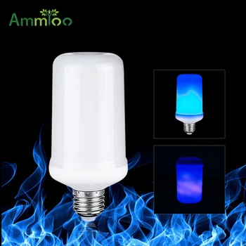 

Dynamic Flame Effect LED Corn Light Bulb 110V 220V E27 Simulation Blue Fire Burning Flicker Replace Gas Lantern Decoration lamps