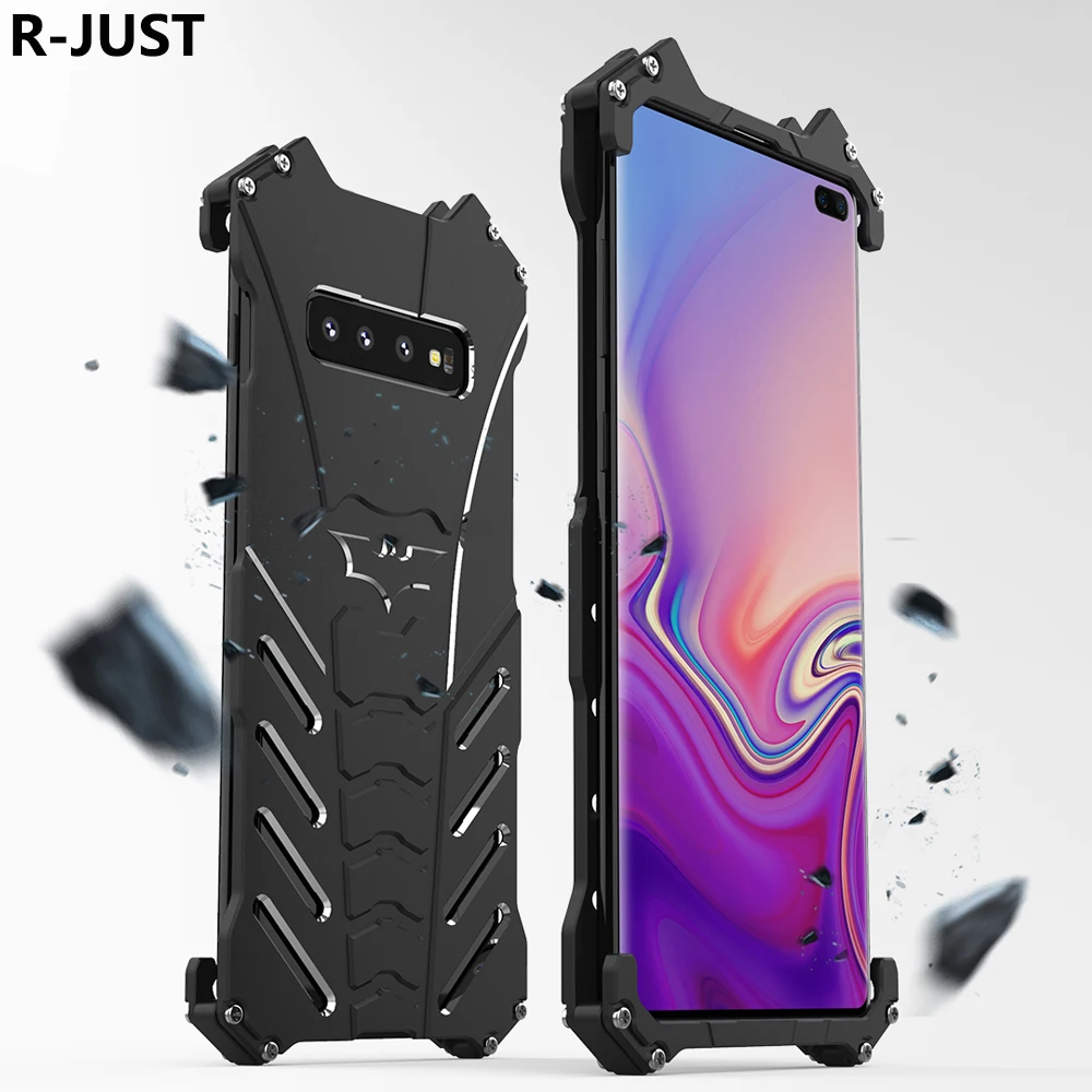 

R-JUST For Samsung S10 Plus Case Cover Luxury Slim Hard Metal Aluminum Alloy Shockproof Armor Phone Case for S10 S10E Back Cover
