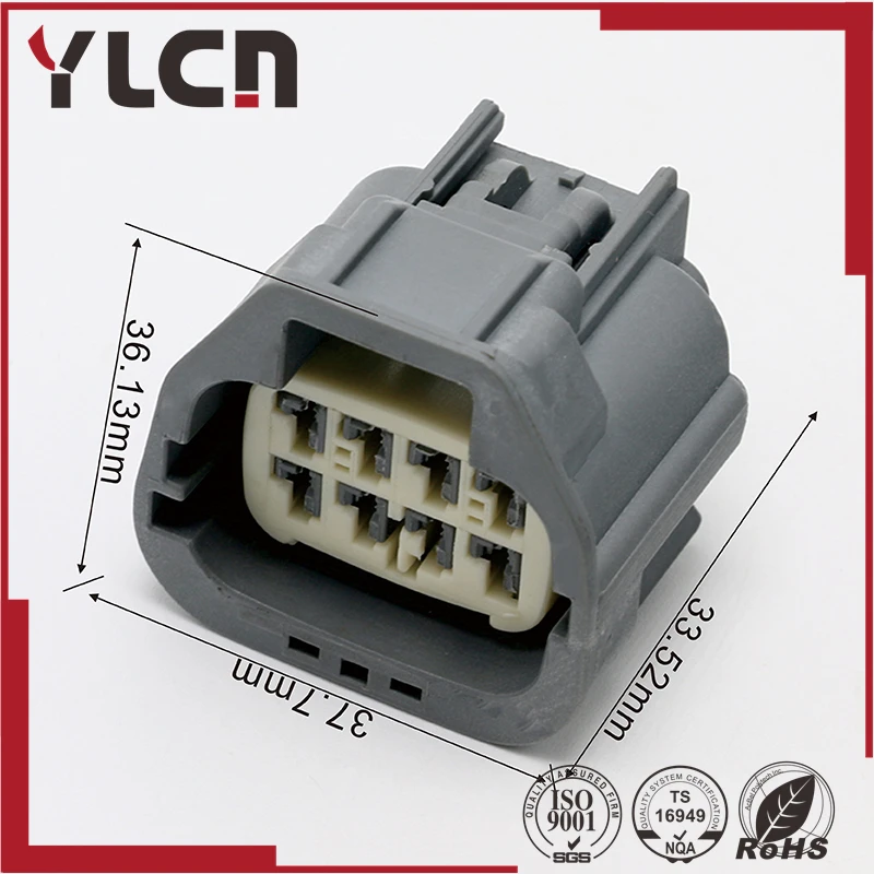 

free shipping 8 Pin Female Yazaki YES/YESC Kaizen Connector for Waterproof Electrical 7283-5684-10