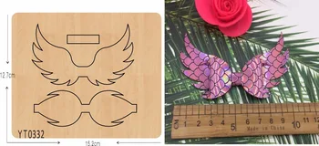 

Wings bow cutting dies wooden dies scrapbook cut sky