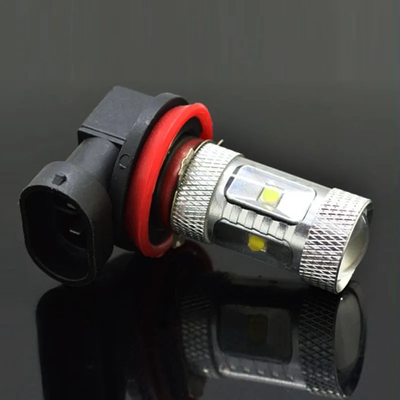 

1pc Car H11 Led Bulb 12W High Power Ultra Bright Foglamp Fog Light 1080LM White Car Light Source