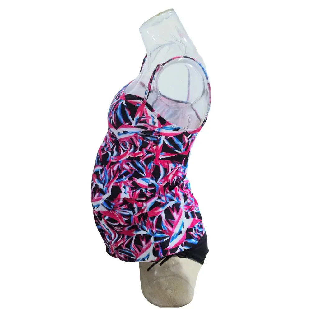 Лето сексуальный ремень беременность раздельный купальный костюм Женская одежда с цветочным принтом для беременных купальник купальники пляжные костюмы# LR3