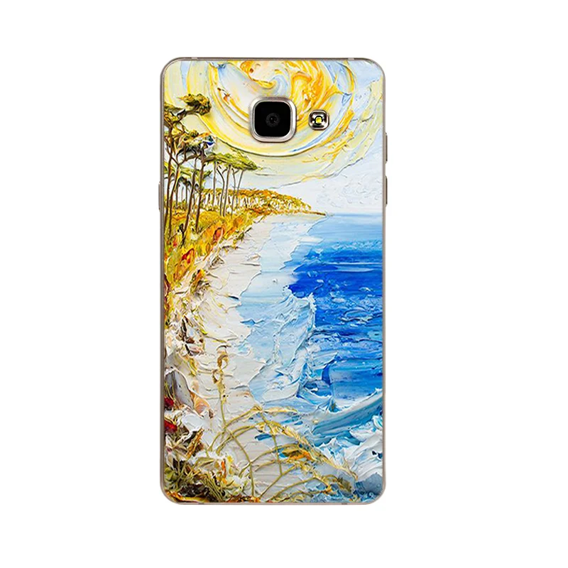 Для samsung Galaxy A5() чехол для телефона для A5 оболочка для A5 задняя крышка для A500 A510 A520 Мягкий ТПУ дизайн «масляная живопись» - Цвет: 6376 13
