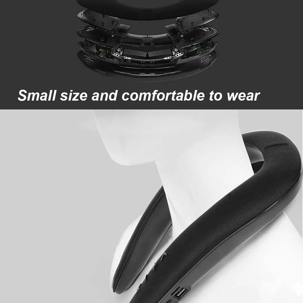 JINSERTA 5D стерео беспроводной bluetooth-динамик водонепроницаемый переносной кольцевой шейный спортивный подвесной микрофон Bluetooth аудио