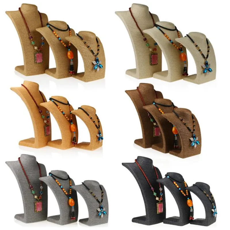 bincoco jewelry display holder cord rack necklace display stand Cord