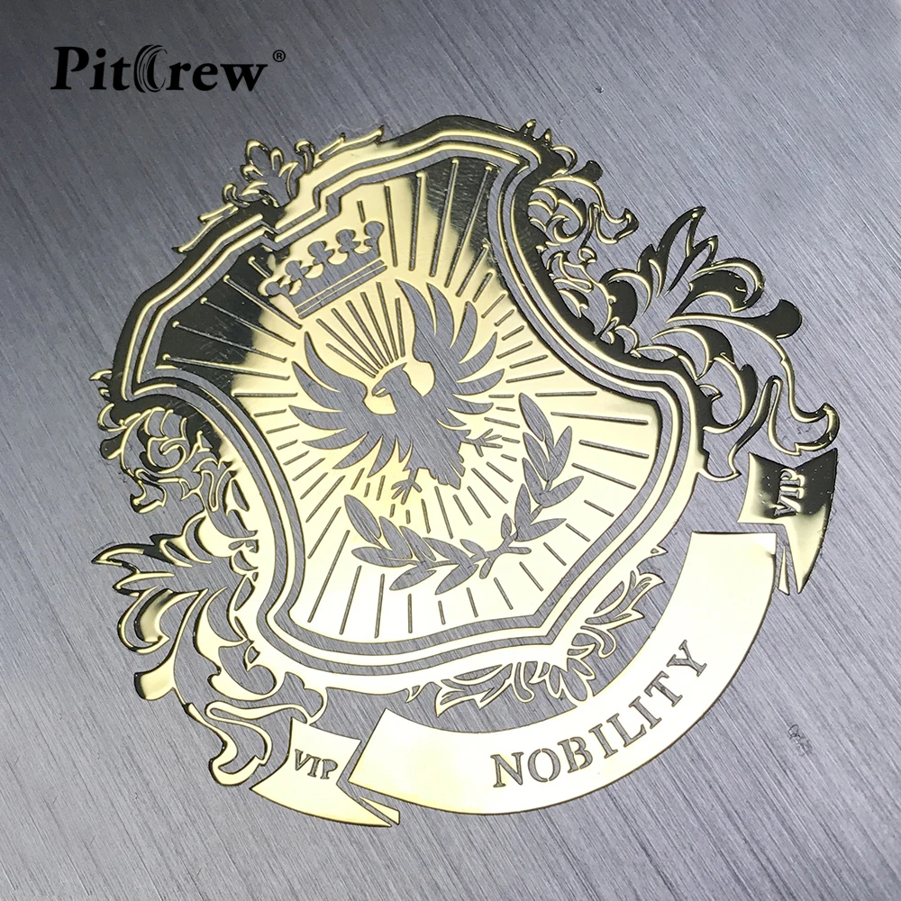 Никелевая Металлическая Автомобильная наклейка PITREW s VIP с эмблемой льва для