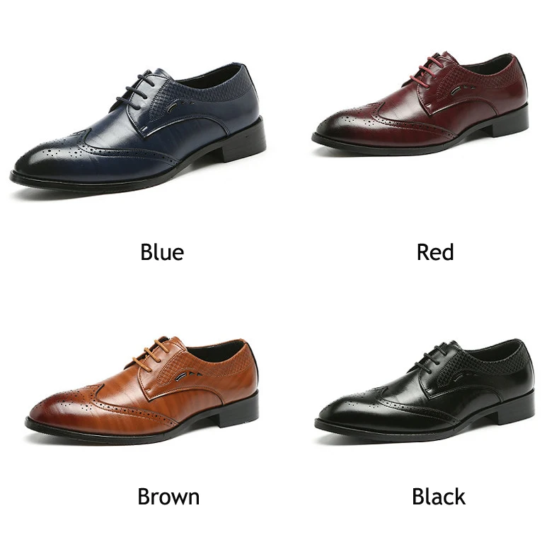 Mens Oxfords Shoe Formal Casual Shoes Men Summer Large Size 48 Lace-up Men Casual Shoes Red Oxfords Autumn Wedding Shoe For Mens (12)