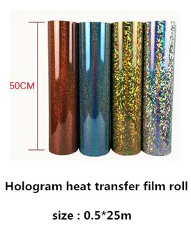 

Korea quality flex film fabric holographic vinil textil hologram heat transfer vinyl for clothing