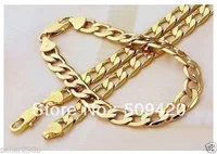 

00036400 Wholesale>>> m chain men's Curb necklace bracelet sets