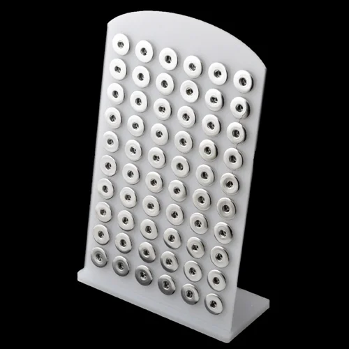 

P29 Newest Acrylic Snap Button Stands Display Detachable Set 18mm Snap Button Jewelry for 25pcs Or 60pcs snap button display