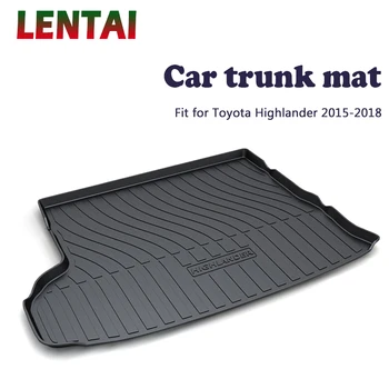 

LENTAI 1PC rear trunk Cargo mat For Toyota Highlander 2015 2016 2017 2018 Boot Liner Tray Waterproof Anti-slip mat Accessories