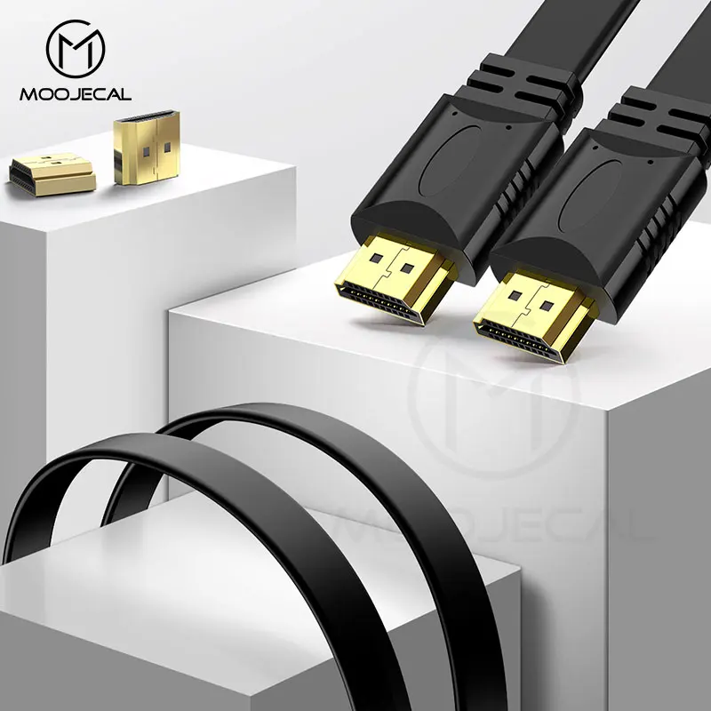 

MOOJECAL High Quality HDMI Cable Support 3D For Xiaomi Projector Nintend Switch PS4 Television TV xbox 360 0.5m 1.5m 3m 5m 10m