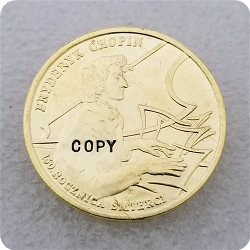 1999 Польша 2 zl имитация монеты - Цвет: Fryderyk Chopin