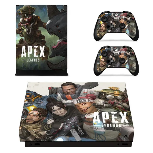 YSX1X2017 Игра Apex Legends наклейка на кожу для Microsoft Xbox One X консоль и 2 контроллера для Xbox One X Скины Виниловые наклейки - Цвет: YSX1X2017