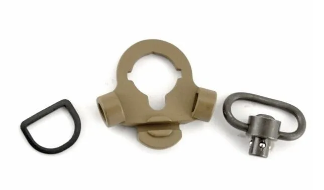 Тактический Улучшенный QD переходник шарнирного соединения для AEG M16 AK mount Black Dark Earth