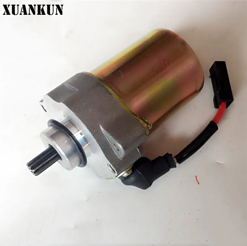 XUANKUN Motorcycle Parts QS110 Starter Motor Electric Starting Starter