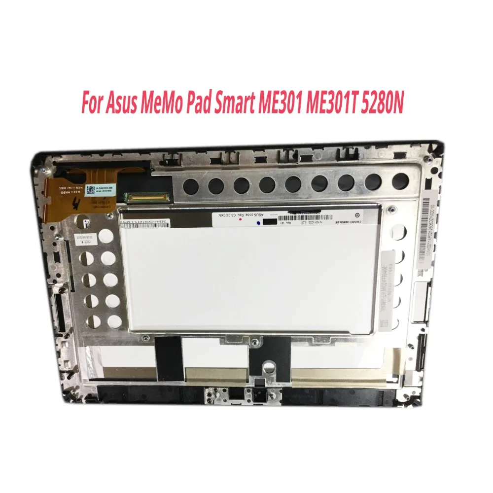 

For Asus MeMo Pad Smart ME301 ME301T 5280N FPC-1 LCD Display Digitizer Touch Screen Sensor Assembly with Frame