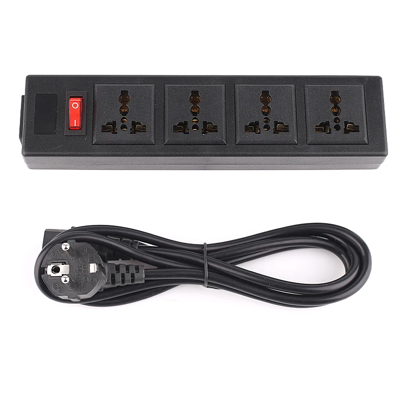 

Power Strip Outlet Universal socket 13A UK Power Plug With Overload Protector PDU strip 4 Ways Extension Socket