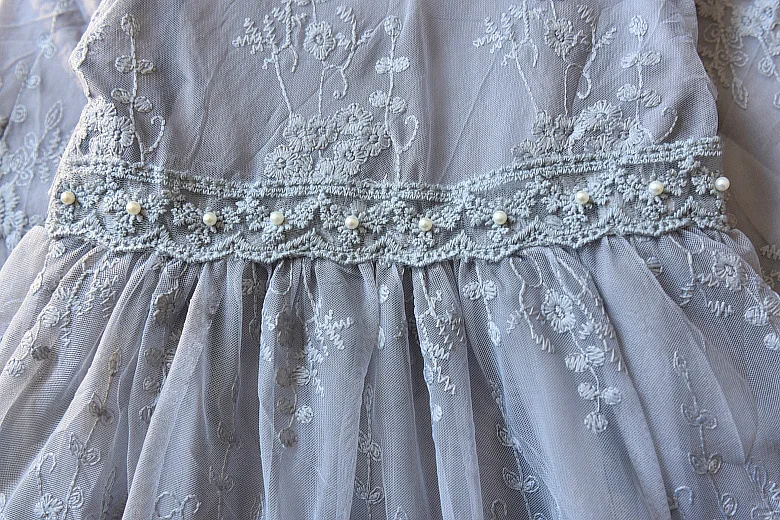 Fashion Casual Girls Dresses 2018 Embroidery Lace Princess Party Children Clothing Spring Autumn Kids Dress For Girls 7 8 Years (19)