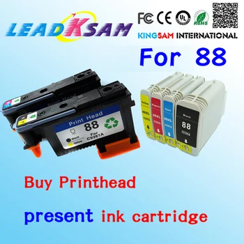 

Best selling compatible For hp88 printhead(1BY+1MC) + 88 ink cartridge(1BK+1C+1M+1Y) for 88 K550 K5400 K8600 L550