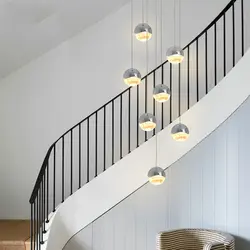 Арт-деко Современные подвесные потолочные светильники Лофт светодиодный подвесные светильники освещение гостиной лестницы для гостиниц