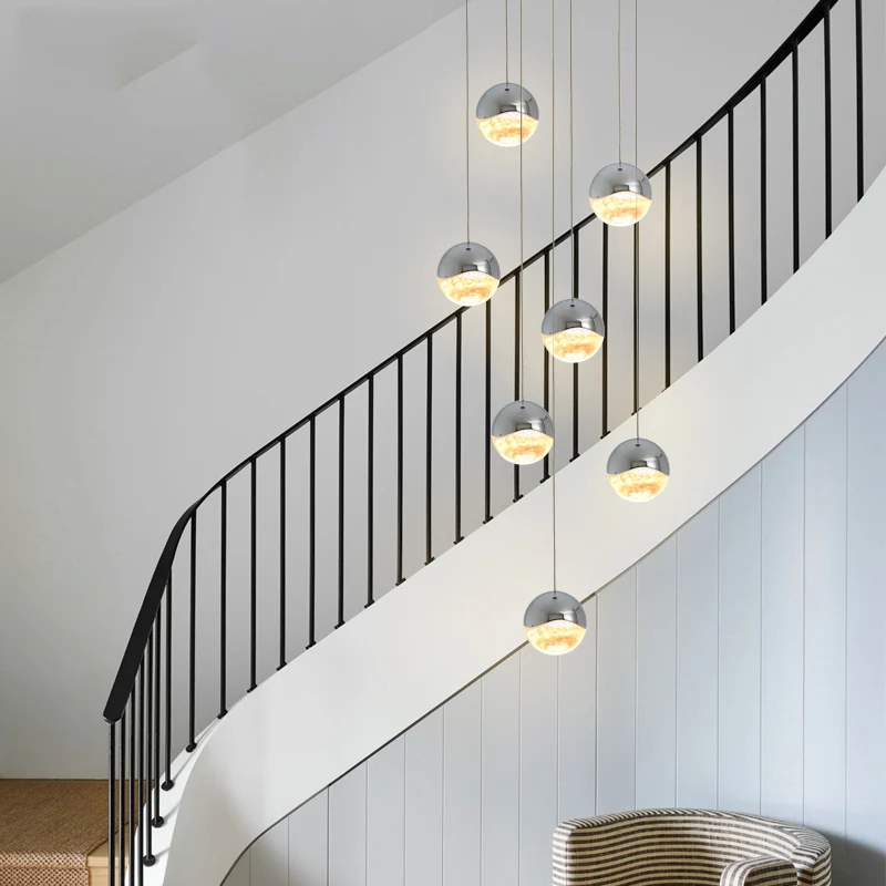 

Art Deco Modern Pendant Ceiling Lamps Loft LED Pendant Lights Lighting Living Room stair Hotel Dining Room Hanging Light Lamp