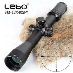 LEBO охотничьи Тактические стрелковый прицел BJ 3-12X40 SFY первая фокальная плоскость винтовки Scopes Боковая регулировка параллакса стекло