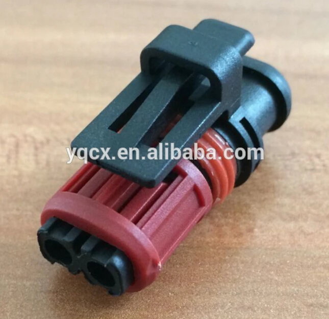 AMP TYCO 2Pins Auto Connector Fuel Injector Female Waterproof Car Housing Socket Terminals Plug