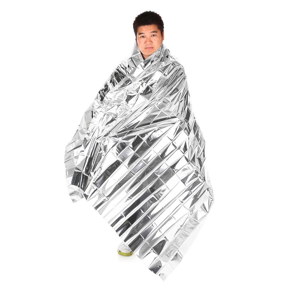 

210*130CM Emergency Blanket Survival Rescue Insulation Curtain Outdoor Life-saving Military Camping Accessories