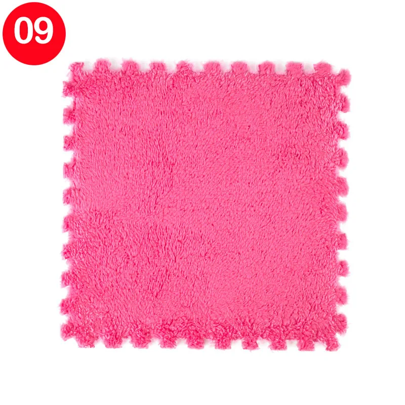 8Pcs 30x30cm DIY magic Jigsaw woonkamer slaapkamer kinderen kids soft patchwork tapijt Splice antislip puzzel klimmen carpet - Цвет: 09 color