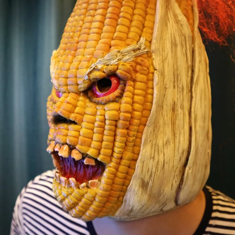 Злой мистер старый кукурузный креативный Хэллоуин маска высокого класса желтый кукурузный головной убор Хэллоуин вечерние украшения Хэллоуин вечерние принадлежности