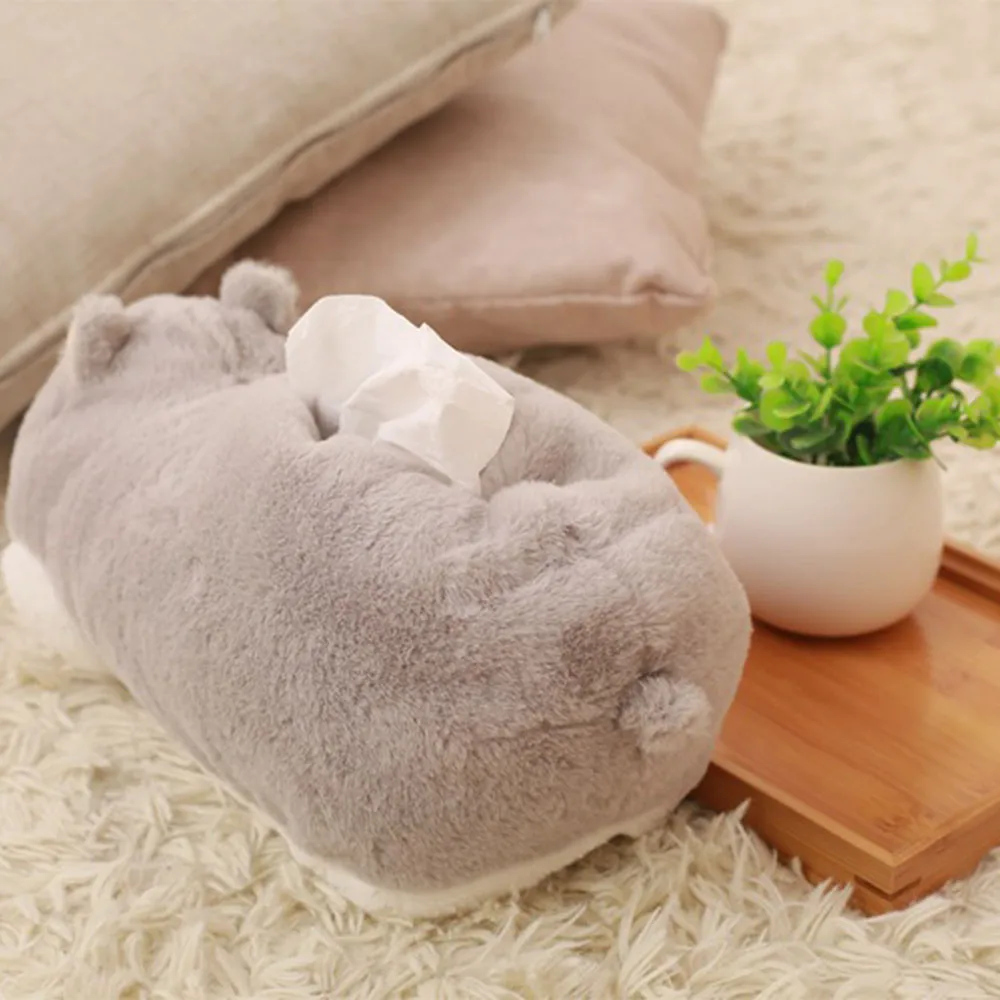 

TENSKE 30cm Cute Hamster Soft Plush Paper towel Box Home Decor Tissue Box*30 hogar cocina 2017 kitchen utensils hot sale