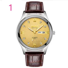 Modo de Nieuwe Horloge Mannen Ledere Banda Wristwatch71 Beknopte Casual de Negócios de Luxo