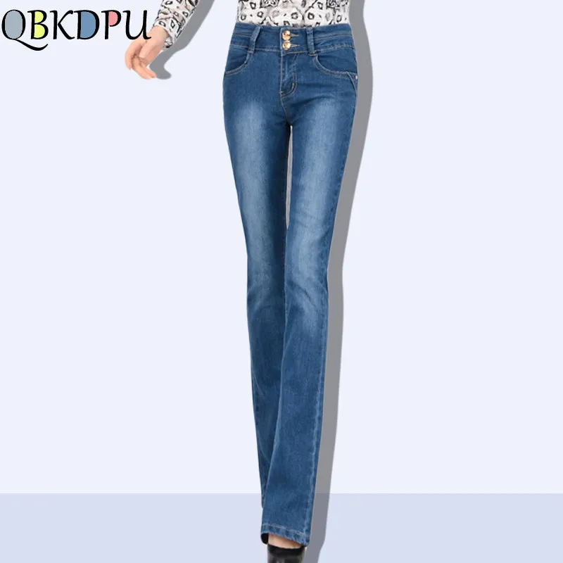 Mom's high waist Jeans Plus Size Female Stretch Slim Denim Flares Pants 2019 New Breathable Fashion Women Bell Bottom Trousers Mom's high waist Jeans Plus Size Female Stretch Slim Denim Flares Pants 2019 New Breathable Fashion Women Bell Bottom Trousers
