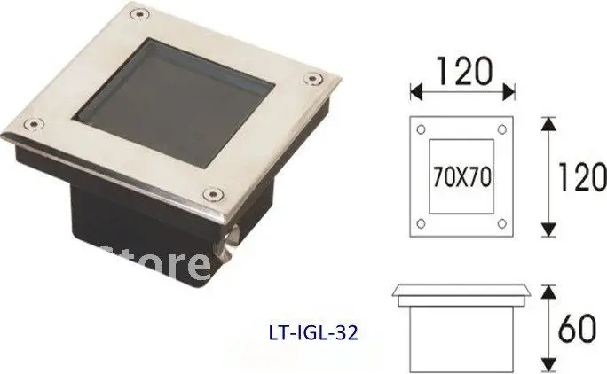 5w led подземный свет, 85-265v led inground ligt квадратный открытый светильник IP67 RGB