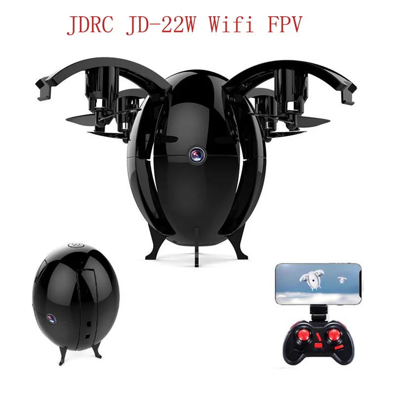 

JDRC JD-22W JD22W FLYING EGGS 6-Axis 720P WIFI FPV w/ 0.3MP Camera Altitude Hold Foldable RC Quadcopter Drone Mode 2 Kids RC Toy