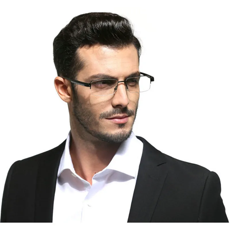 MINCL/2018 Designer Lightweight Half Rimless Metal Frame Quality